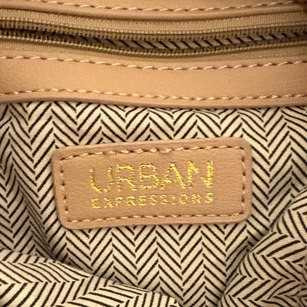 Urban Expressions Beige Woven Hobo Bag - Picture 3 of 4